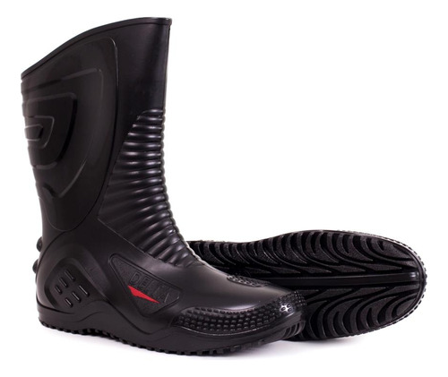 Bota Impermeável Cano Alto Pvc Delta Force Moto Motoqueiro