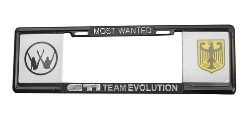 Portaplacas Europeo Gti Team Evolution Most Wanted