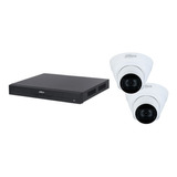 Kit Dahua 4 Canales Ip 4 Puertos Poe + 2 Camara Ip Domo