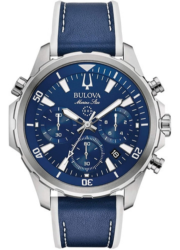 Reloj Bulova Hombre Marine Star Cuero 96b287