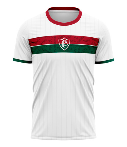 Camisa Infantil Fluminense Stencil Licenciada Tricolor 