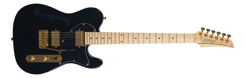 Guitarra Seizi Katana Kabuki Hh - Black Gold Cor Preto Orientação Da Mão Destro