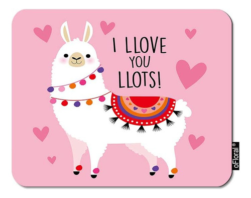 Mouse Pad Ofloral Antideslizante 24x20cm Diseno De Llama