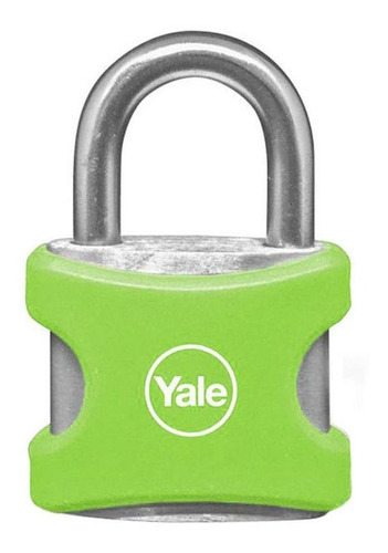 Candado Yale Encauchetado Verde 25mm Aluminio (8857)