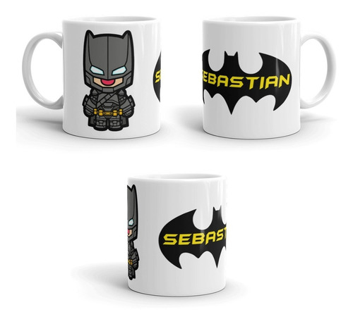 Mugs Batman Personalizado Con Nombre / Taza / Vaso / Pocillo