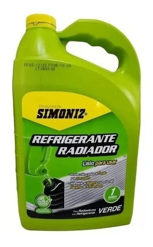 Liquido Refrigerante Radiador Simoniz Corrosión Oxido Galón 