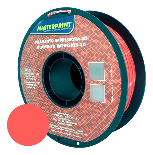 Filamento Petg Masterprint Cores 1kg P/ Impressora 3d - Loja