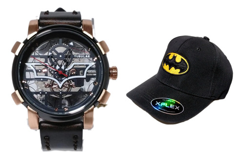 Combo Reloj De Batman Pulsera Hombre Luminiscente + Gorra