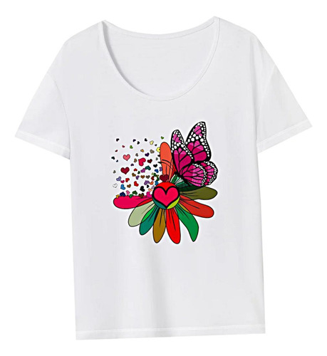 Camiseta De Mujer Ropa De Verano Camiseta Básica Para Mujer