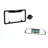  Retrovisor Rca + Portaplaca De Doble Sensor Reversa