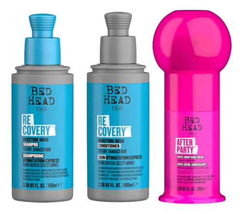 Kit Viaje Tigi Recovery Shampoo Acondicionador + After Party