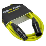 Cable Xlr - Xlr Balanceado Bulkaudio Amarillo ( Mic N) 1mt