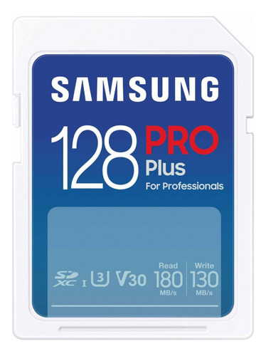 Tarjeta De Memoria Samsung Pro Plus 128gb - Sdxc 180 Mb/s 4k