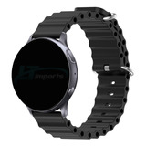 Pulseira 20mm Ondas Para Galaxy Watch Active 2 44mm 40mm