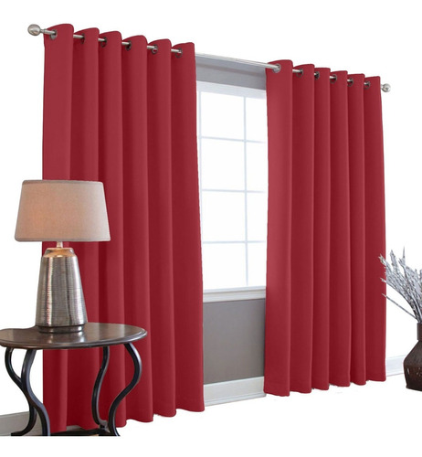 Cortinas Blackout 275cm Ancho X 215cm De Largo En 2 Paneles