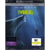 4k Ultra Hd + Blu-ray The Meg / Megalodon / Steelbook