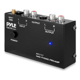 Pyle Output Pp777 Phono Turntable Preamp Mini Electronic Aud