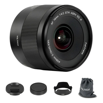 Lente Viltrox 14mm F4.0 Air Full Frame Sony E-mount Sony E Preto | Frete grátis
