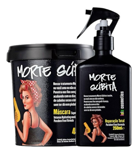 Kit Lola Cosmetics Morte Súbita 2 Itens ( Máscara + Spray)