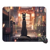 Mouse Pad Con Diseño De Gato De Anime, Alfombrill