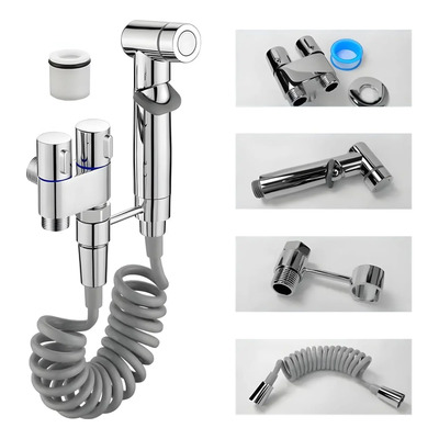 Bidé De Mano Grifo Para Baño Pulverizador Con Válvula Angula | MercadoLibre