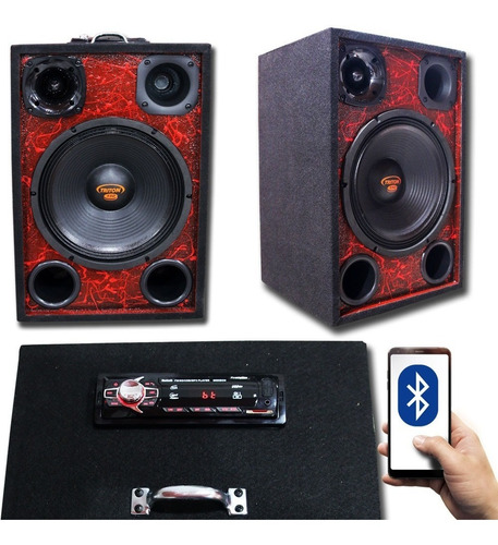 Caixa Ativa Bluetooth Woofer Triton Modulo Taramps Toca Fort