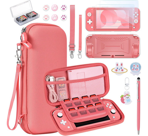 Innoaura Switch Lite Case 15 En 1 Paquete De Accesorios Swit