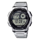 Reloj Casio Ae-1000wd Acero Cronometro Pila 10 Años 100m