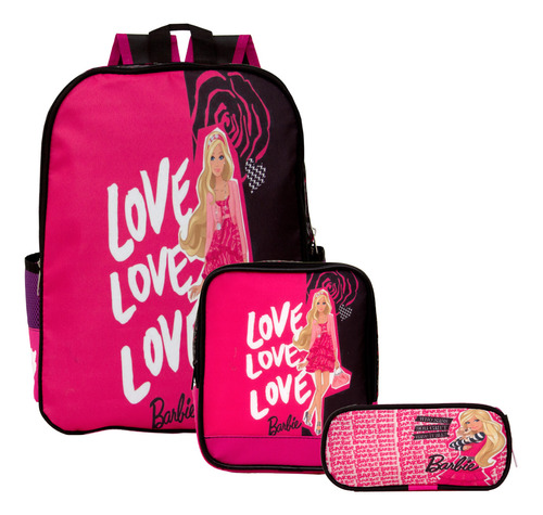 Bolsa Escolar Feminina Barbie Reforçada Costa Toys 2u Barata