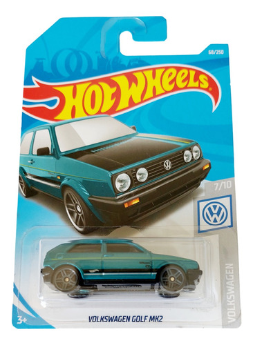 Hot Wheels 2018 Volkswagen Golf Mk2 Verde 68/250