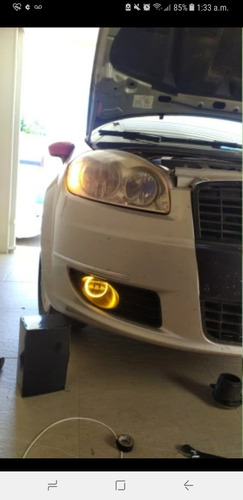 Faros Niebla Led Lupa Con Aro Angel Fiat Linea 2011 Y 2012