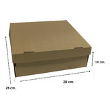 Caja Microcorrugado Delivery 28x28x10. 50 Unidades