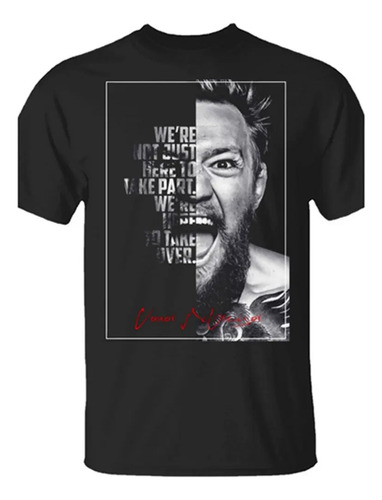 Camiseta Negra Conor Mcgregor Ultimate Champion