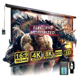100  Motorized Projector Screen Indoor And Outdoor Movi...