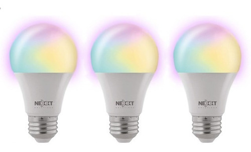 Ampolleta Led Inteligente Wifi Multicolor 3 Unidades Alexa G