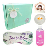 Set Relax Caja Regalo Mujer Box Aroma Rosas Kit Zen Spa N40