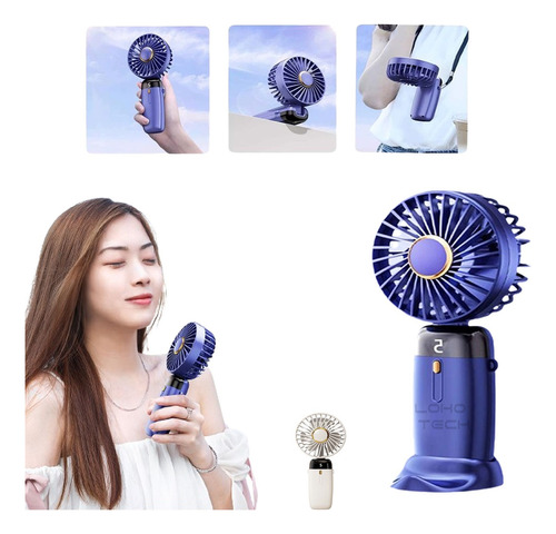 Portátil Ventilador De Mano Pequeño Recargable Y Plegable