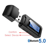 Bluetooth 5.0 Receptor Adaptador Inalámbrico Usb Para Pc Tv