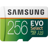 Micro Sd 256gb U3 Camara Profesional Samsung Evo 4k 