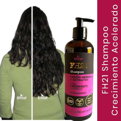 Shampoo Fh21 Con Romero  Crecimiento Acelerado Y Anticaida