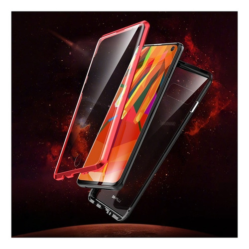 Carcasa Magnética Para Samsung Galaxy S10 Doble Cara Cristal