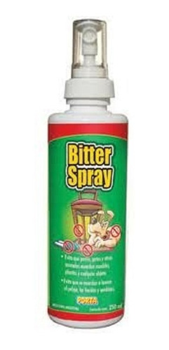 Spray Amargo Anti Mordida Bitter Porta 125ml  Perros Y Gatos