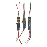 3pza Conector Electrico Impermeable Automotriz Awg 20 El6618