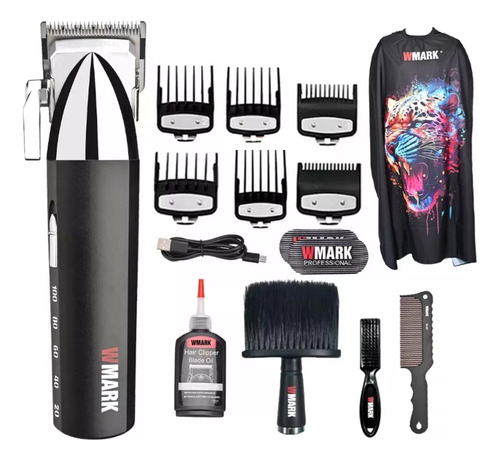 Maquina De Cortar Cabelo Wmark 2039 Profissional Completa