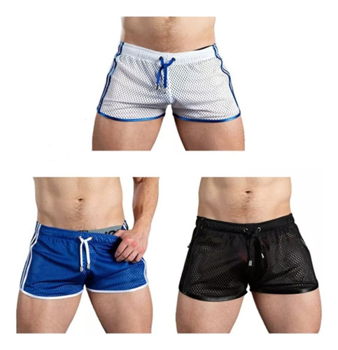 Pantalones Cortos Gimnasia Para Hombres Para Deportivos 3pcs