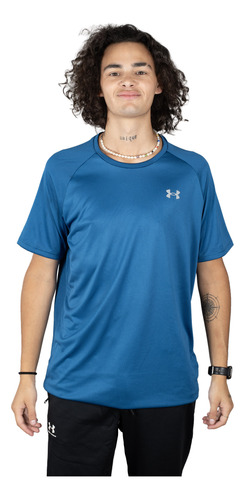 Remera Under Armour Reflective Hombre Training Azul