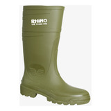 Bota De Hule Sanitaria Impermeable 100% Pvc Rhino Boots