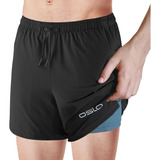 Short Con Calza Hombre Deportivo Running Gimnasio Oslo