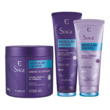 Siàge Revela Cachos Shampoo + Condicionador + Creme Pentear