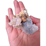 Drusa Pedra Mineral De Coleção Calcita Cristal 63g 6x4cm